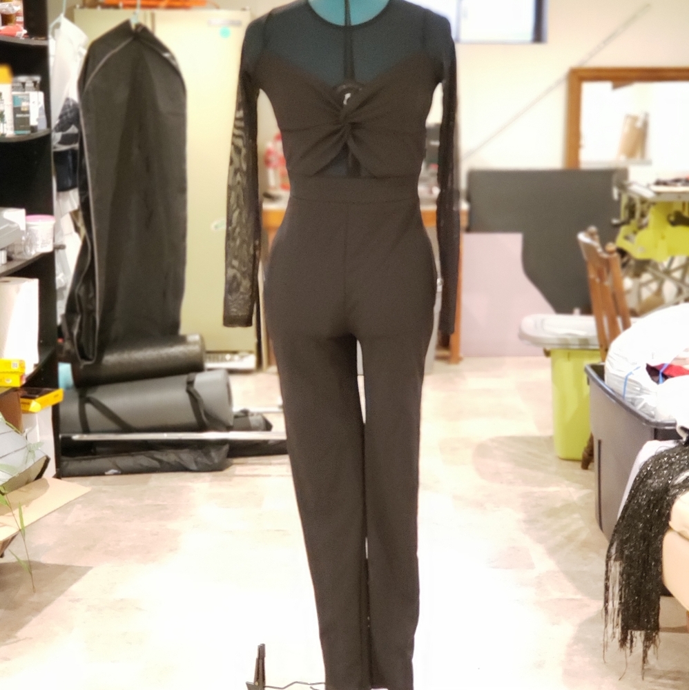 Knot So Simple Jumpsuit - Black